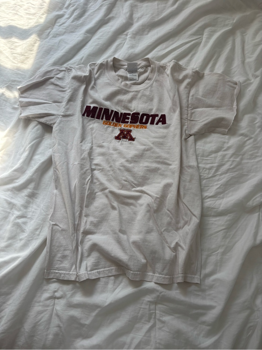 Vintage Minnesota Golden Gophers Embroidered logo Tee M